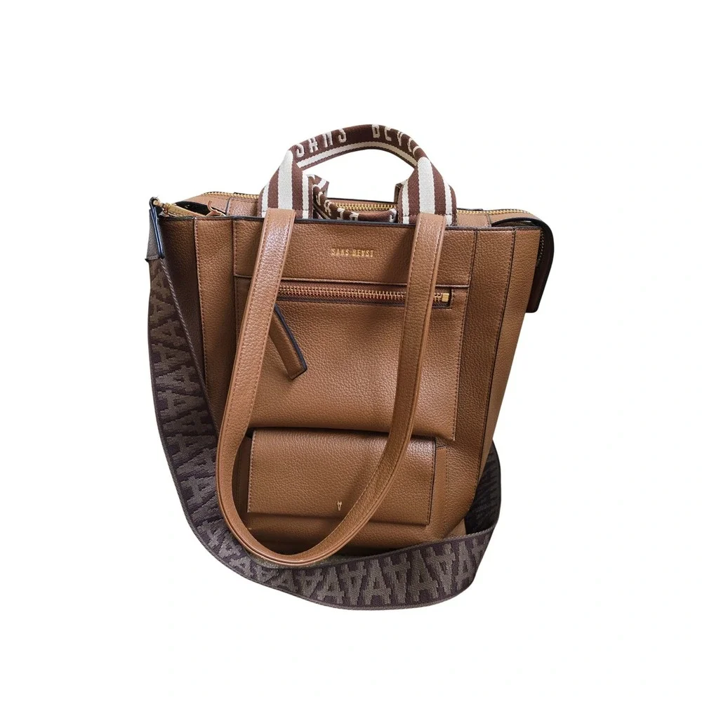 Sans Beast Universo Tote in Cinnamon Work Commuter Laptop Bag with Crossbody